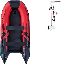 Ponton GLADIATOR CLASSIC B330AD red black- pompowana łódź z pompowaną podłogą