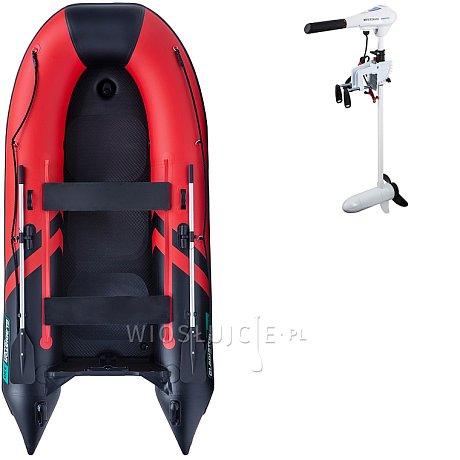 Ponton GLADIATOR CLASSIC B330AD red black- pompowana łódź z pompowaną podłogą