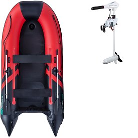 Ponton GLADIATOR CLASSIC B330AD red black- pompowana łódź z pompowaną podłogą