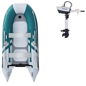 Ponton GLADIATOR CLASSIC B330AD sea green white - pompowana łódź z pompowaną podłogą