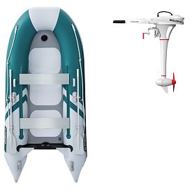 Ponton GLADIATOR CLASSIC B330AD sea green white - pompowana łódź z pompowaną podłogą