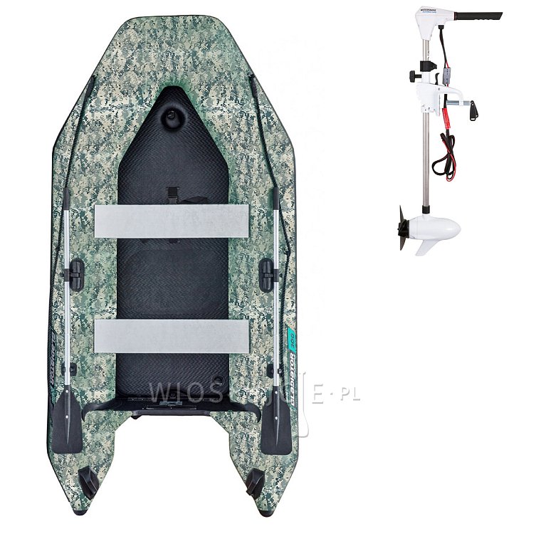 Ponton GLADIATOR LIGHT AK300AD Camo Digital - pompowana łódź z pompowaną podłogą