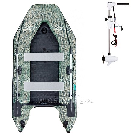 Ponton GLADIATOR LIGHT AK300AD Camo Digital - pompowana łódź z pompowaną podłogą