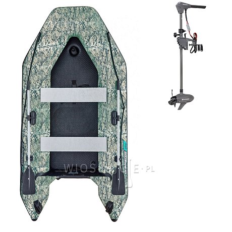 Ponton GLADIATOR LIGHT AK300AD Camo Digital - pompowana łódź z pompowaną podłogą