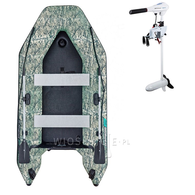 Ponton GLADIATOR LIGHT AK300AD Camo Digital - pompowana łódź z pompowaną podłogą