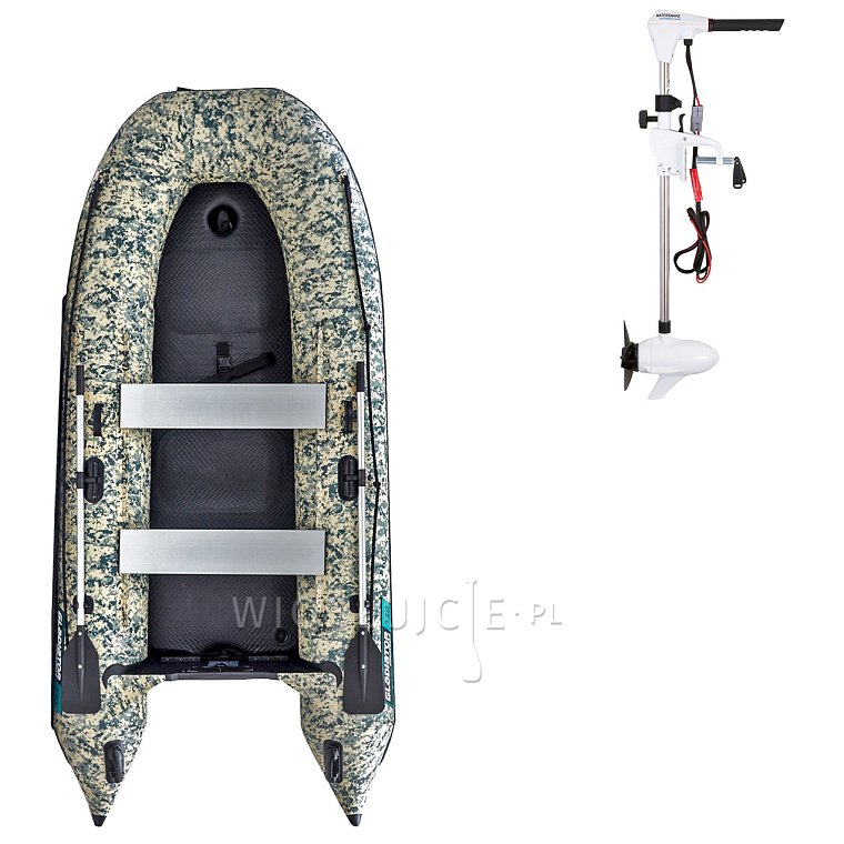 Ponton GLADIATOR CLASSIC B330AD Camo Digital - pompowana łódź z pompowaną podłogą