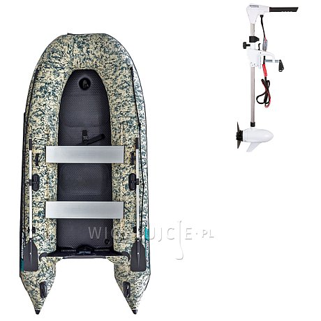 Ponton GLADIATOR CLASSIC B330AD Camo Digital - pompowana łódź z pompowaną podłogą