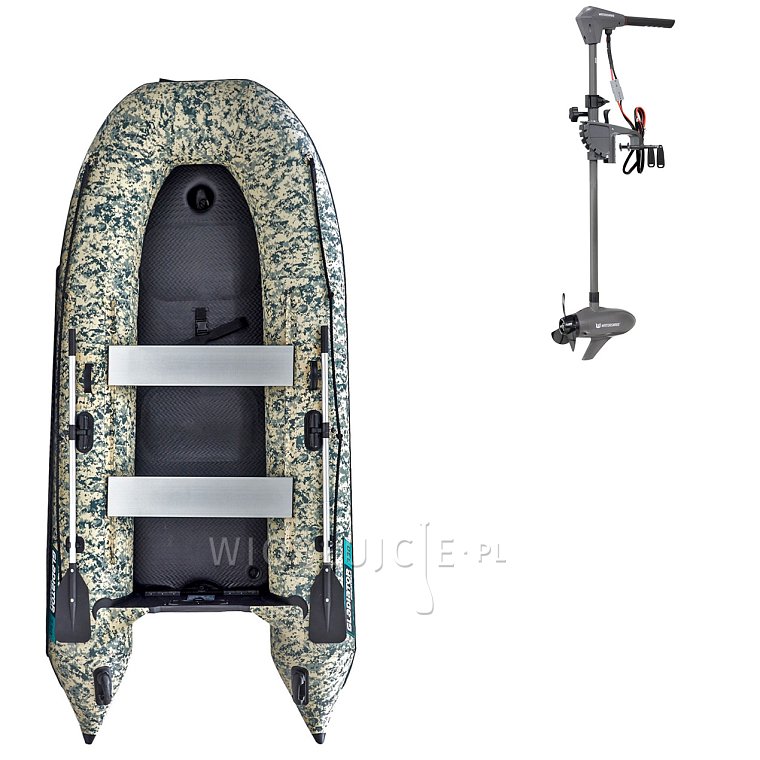 Ponton GLADIATOR CLASSIC B330AD Camo Digital - pompowana łódź z pompowaną podłogą