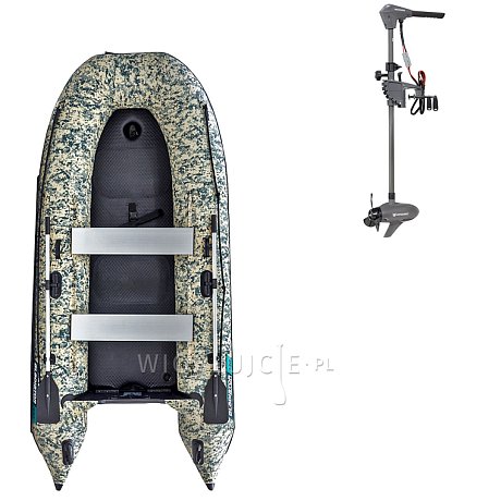Ponton GLADIATOR CLASSIC B330AD Camo Digital - pompowana łódź z pompowaną podłogą