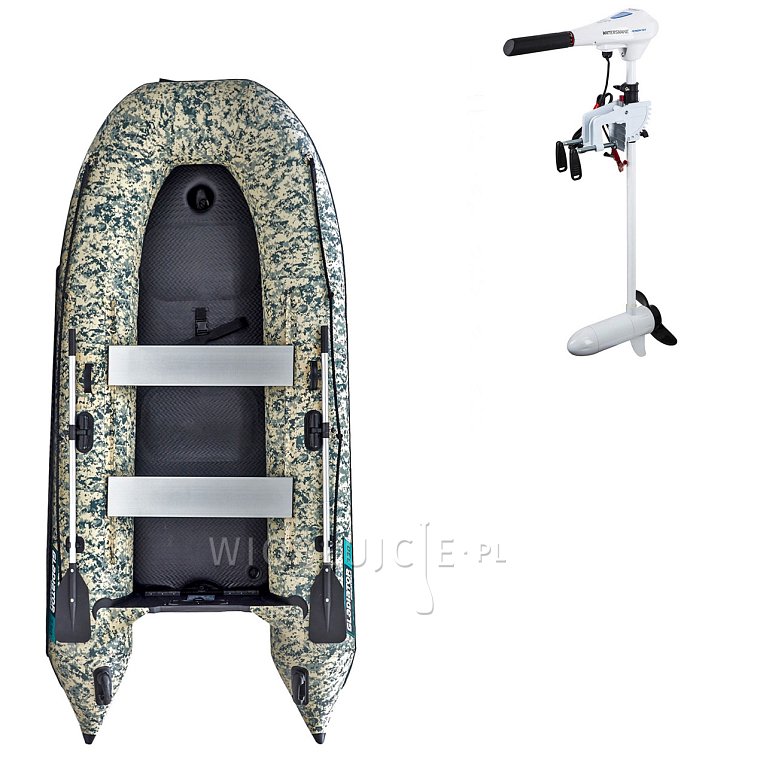 Ponton GLADIATOR CLASSIC B330AD Camo Digital - pompowana łódź z pompowaną podłogą