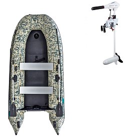 Ponton GLADIATOR CLASSIC B330AD Camo Digital - pompowana łódź z pompowaną podłogą
