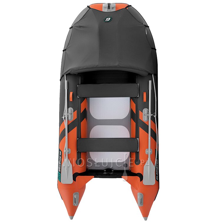Ponton GLADIATOR ACTIVE C330AL orange dark grey - pompowana łódź z aluminiową podłogą
