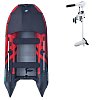 Ponton GLADIATOR ACTIVE C330AL red black - pompowana łódź z aluminiową podłogą