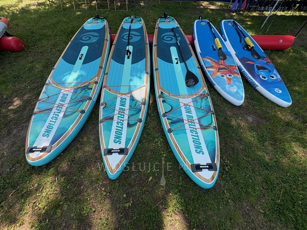 Deska SUP SUN REFLECTIONS 8'2'' violet - pompowany paddleboard