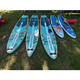 Deska SUP SUN REFLECTIONS 8'2'' violet - pompowany paddleboard