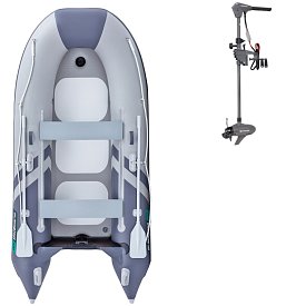 Ponton GLADIATOR CLASSIC B330AD light dark grey - pompowana łódź z pompowaną podłogą