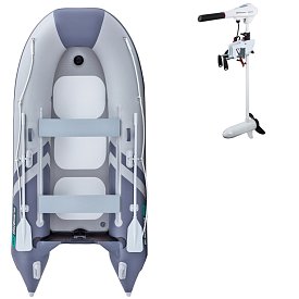 Ponton GLADIATOR CLASSIC B330AD light dark grey - pompowana łódź z pompowaną podłogą