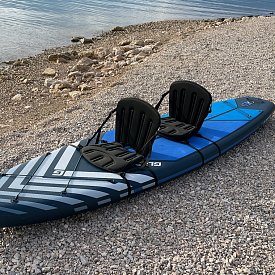 Zestaw kajakowy do wiosłowania na siedząco - wiosło kajakowe Aqua Marina KP1 + siedzisko Yate Maxim DELUXE