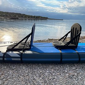 Zestaw kajakowy do wiosłowania na siedząco - wiosło kajakowe Aqua Marina KP1 + siedzisko Yate Maxim DELUXE