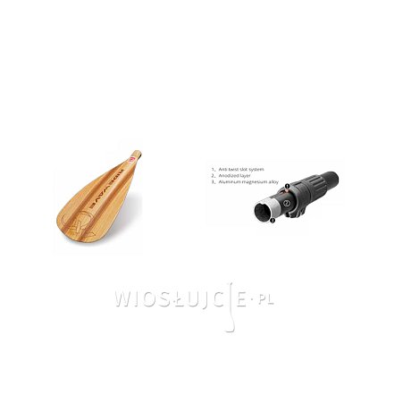 Wiosło RIDEWAVE KUN BAMBOO COMBO 4-częściowe typu COMBO SUP i kajak