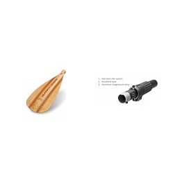 Wiosło RIDEWAVE KUN BAMBOO COMBO 4-częściowe typu COMBO SUP i kajak