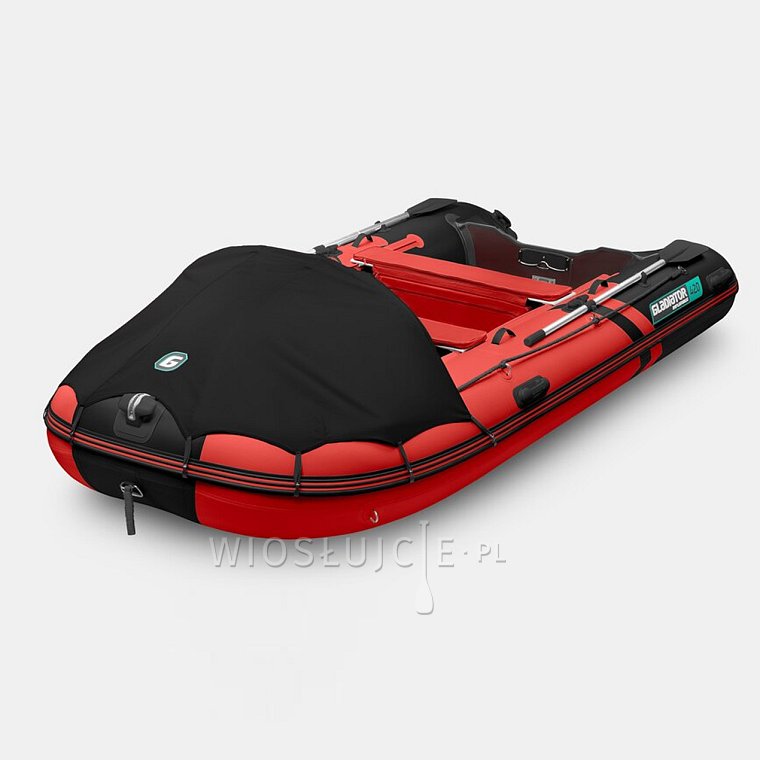 Člun GLADIATOR ACTIVE C420AL red black - nafukovací člun s hliníkovou podlahou