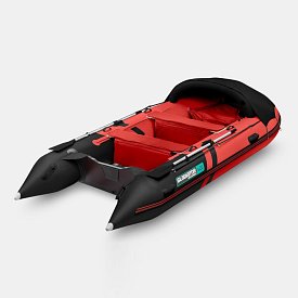 Ponton GLADIATOR ACTIVE C420AL red black - pompowana łódź z aluminiową podłogą