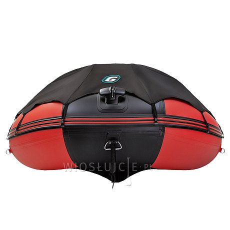 Ponton GLADIATOR ACTIVE C420AL red black - pompowana łódź z aluminiową podłogą