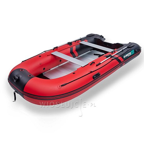 Ponton GLADIATOR ACTIVE C420AL red black - pompowana łódź z aluminiową podłogą