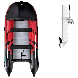 Ponton GLADIATOR ACTIVE C420AL red black - pompowana łódź z aluminiową podłogą