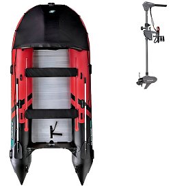 Ponton GLADIATOR ACTIVE C420AL red black - pompowana łódź z aluminiową podłogą