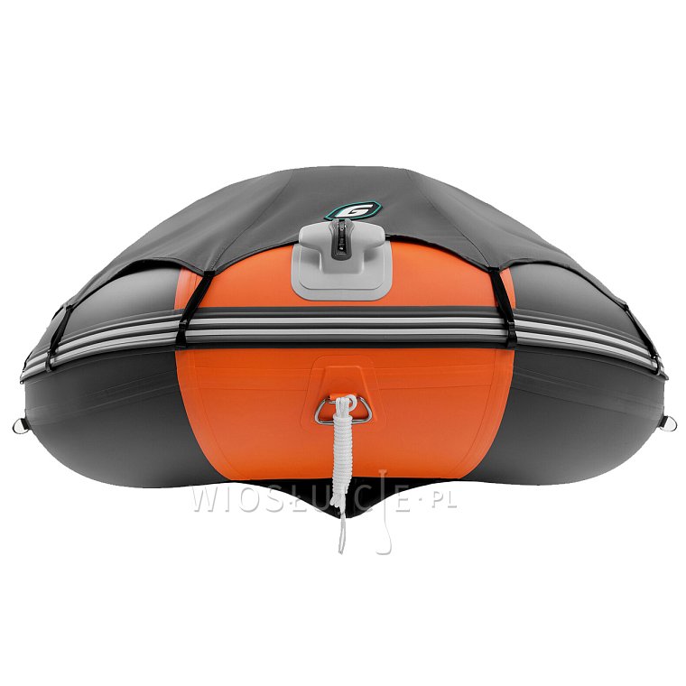Člun GLADIATOR ACTIVE C420AL orange dark grey - nafukovací člun s hliníkovou podlahou