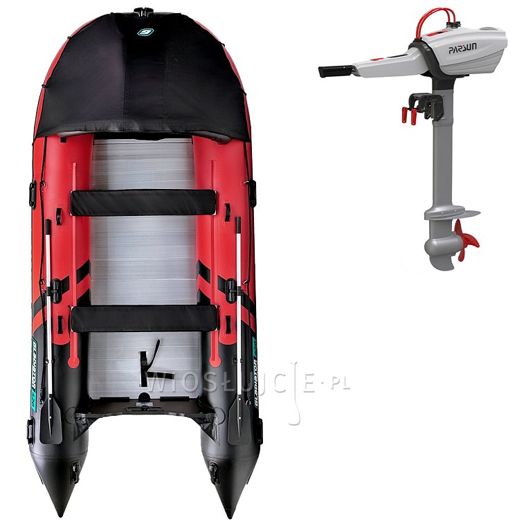 Člun GLADIATOR ACTIVE C420AL orange dark grey - nafukovací člun s hliníkovou podlahou