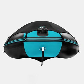 Ponton GLADIATOR ACTIVE C420AL black turquoise - pompowana łódź z aluminiową podłogą