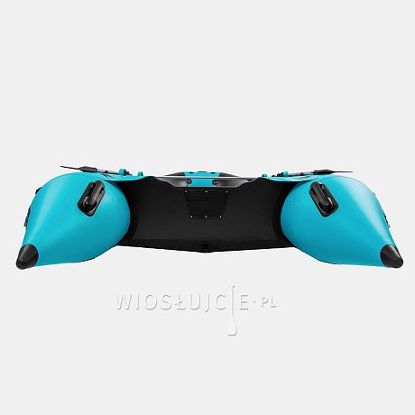Ponton GLADIATOR ACTIVE C420AL black turquoise - pompowana łódź z aluminiową podłogą