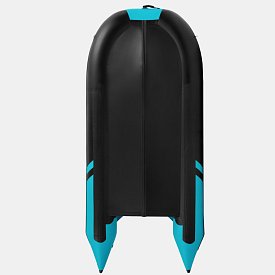 Ponton GLADIATOR ACTIVE C420AL black turquoise - pompowana łódź z aluminiową podłogą