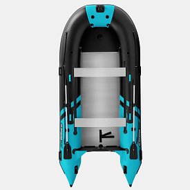 Ponton GLADIATOR ACTIVE C420AL black turquoise - pompowana łódź z aluminiową podłogą