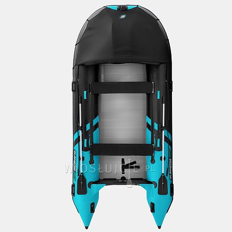 Ponton GLADIATOR ACTIVE C420AL black turquoise - pompowana łódź z aluminiową podłogą