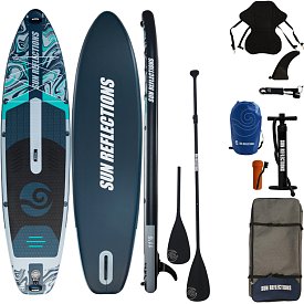 Deska SUP SUN REFLECTIONS XXL 11'6'' COMBO Forest Gray - pompowany paddleboard