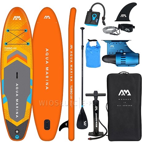 Deska SUP AQUA MARINA GO TURBO 320 10'6" z silnikiem Blue Drive S - ELEKTRYCZNY SUP!