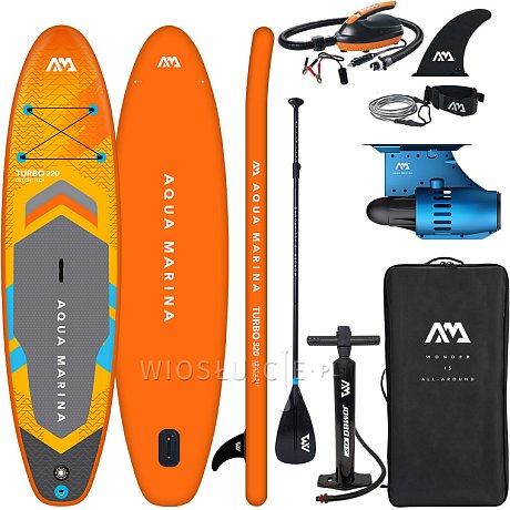 Deska SUP AQUA MARINA AM GO TURBO 320 10'6" z silnikiem Blue Drive - ELEKTRYCZNY SUP