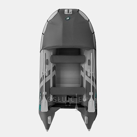Ponton GLADIATOR ACTIVE C330AL light dark grey - pompowana łódź z aluminiową podłogą