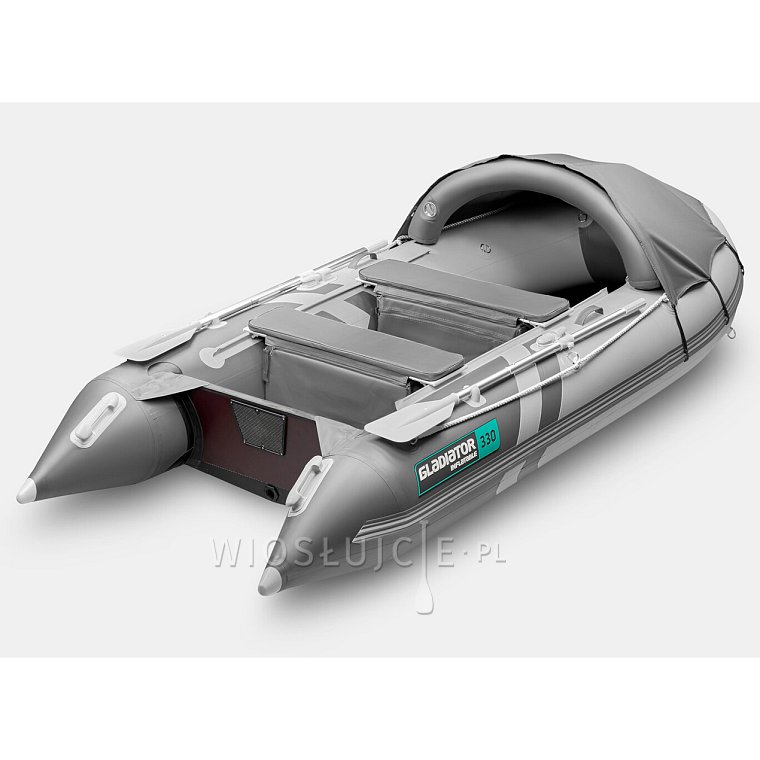 Člun GLADIATOR ACTIVE C330AL light dark grey- nafukovací člun s hliníkovou podlahou