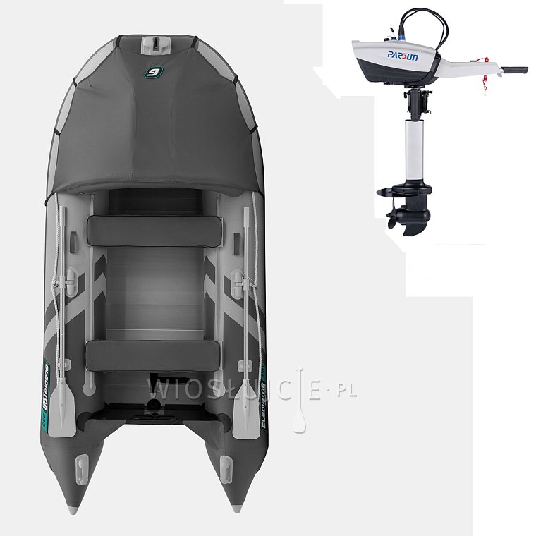 Člun GLADIATOR ACTIVE C330AL light dark grey- nafukovací člun s hliníkovou podlahou