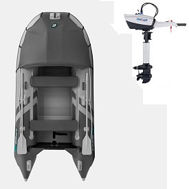 Ponton GLADIATOR ACTIVE C330AL light dark grey - pompowana łódź z aluminiową podłogą