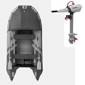Ponton GLADIATOR ACTIVE C330AL light dark grey - pompowana łódź z aluminiową podłogą