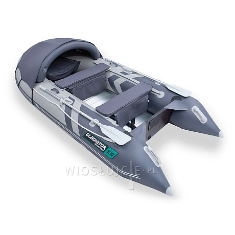 Ponton GLADIATOR ACTIVE C330AL light dark grey - pompowana łódź z aluminiową podłogą