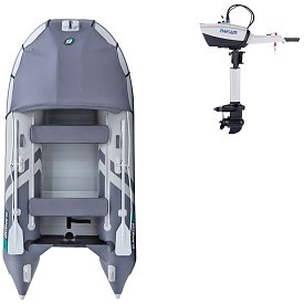 Ponton GLADIATOR ACTIVE C330AL light dark grey - pompowana łódź z aluminiową podłogą