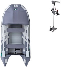 Ponton GLADIATOR ACTIVE C330AL light dark grey - pompowana łódź z aluminiową podłogą