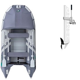 Ponton GLADIATOR ACTIVE C330AL light dark grey - pompowana łódź z aluminiową podłogą